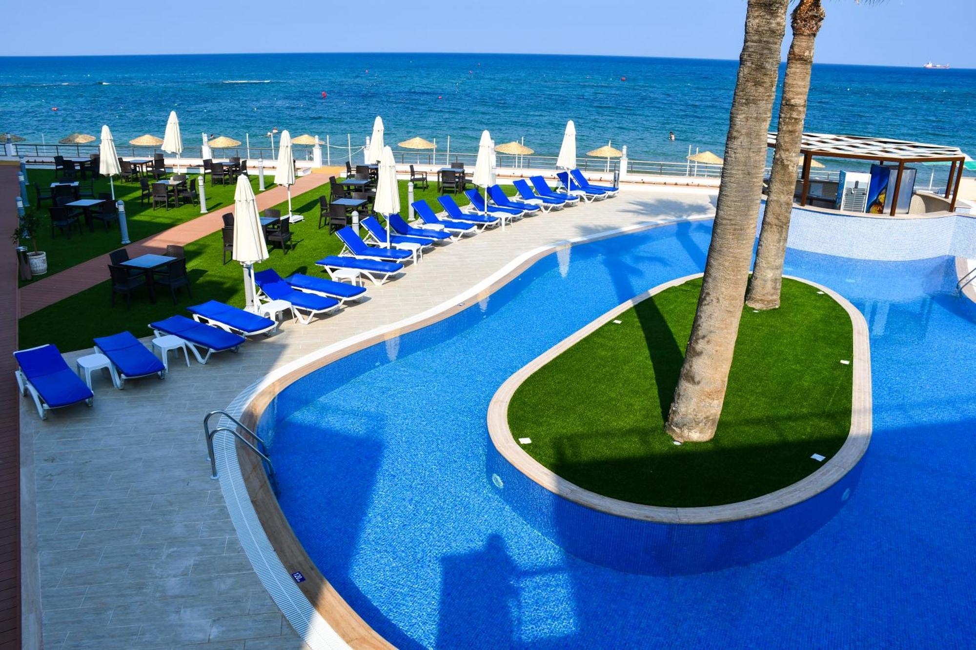 Mimoza Beach Hotel Agios Sergios Exterior foto